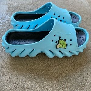 Boy Crocs Echo Sandal (light blue)